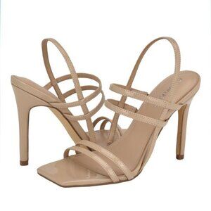Calvin Klein Teoni Strappy Stiletto Dress Sandals in Beige Size 9